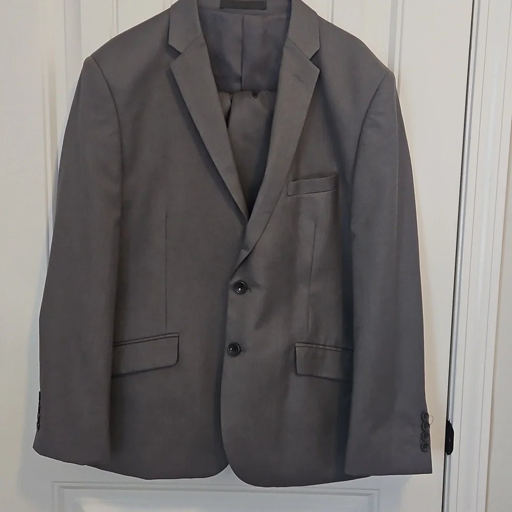 Men's Gray Slim Fit Suit And Pants